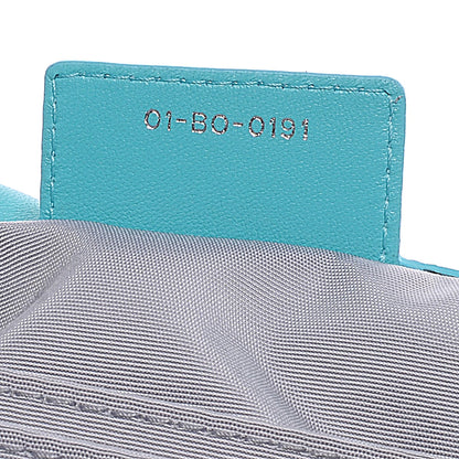 Christian Dior Lambskin Cannage New Lock Flap Bag Turquoise 3 of 13