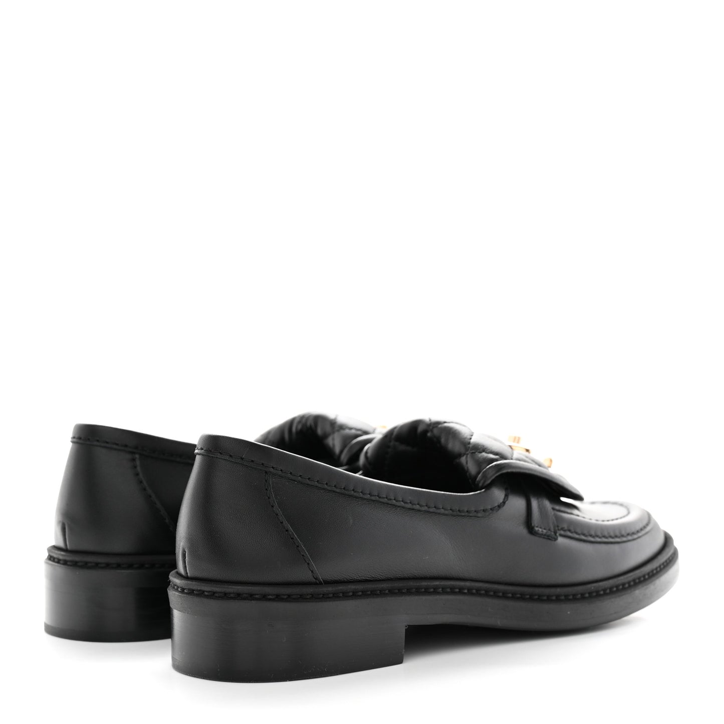 Lambskin Quilted CC Turnlock Loafers 37 Black