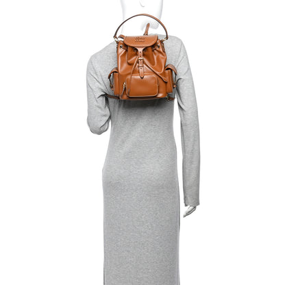 Miu Miu Soft Calfskin Medium Backpack Cognac 2 of 10