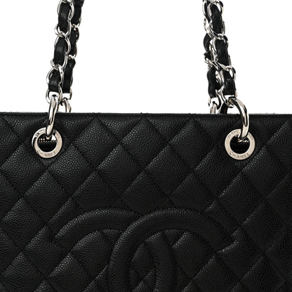 Chanel Caviar Quilted Grand Shopping Tote GST Black 8 of 11