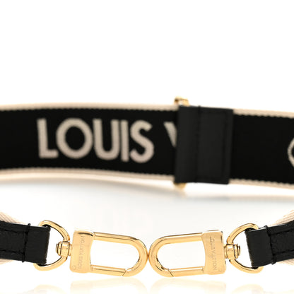 Louis Vuitton Jacquard Diane Shoulder Strap Black Ivory 3 of 4