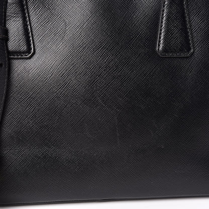 Prada Saffiano Small Galleria Double Zip Tote Black 14 of 20