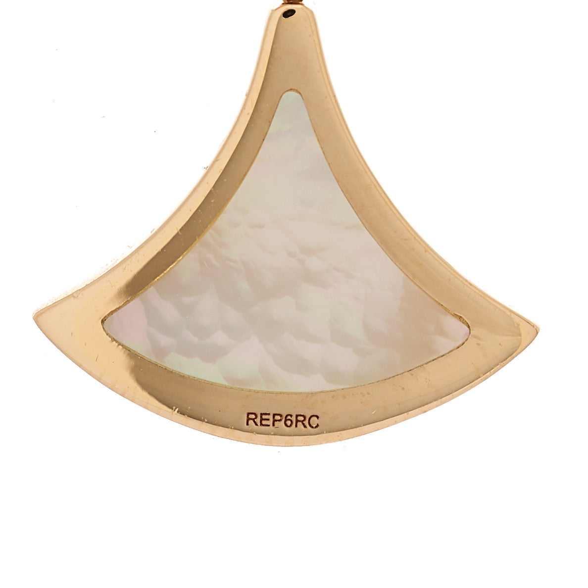 18K Rose Gold Diamond Mother of Pearl Divas' Dream 3 Motif Earrings