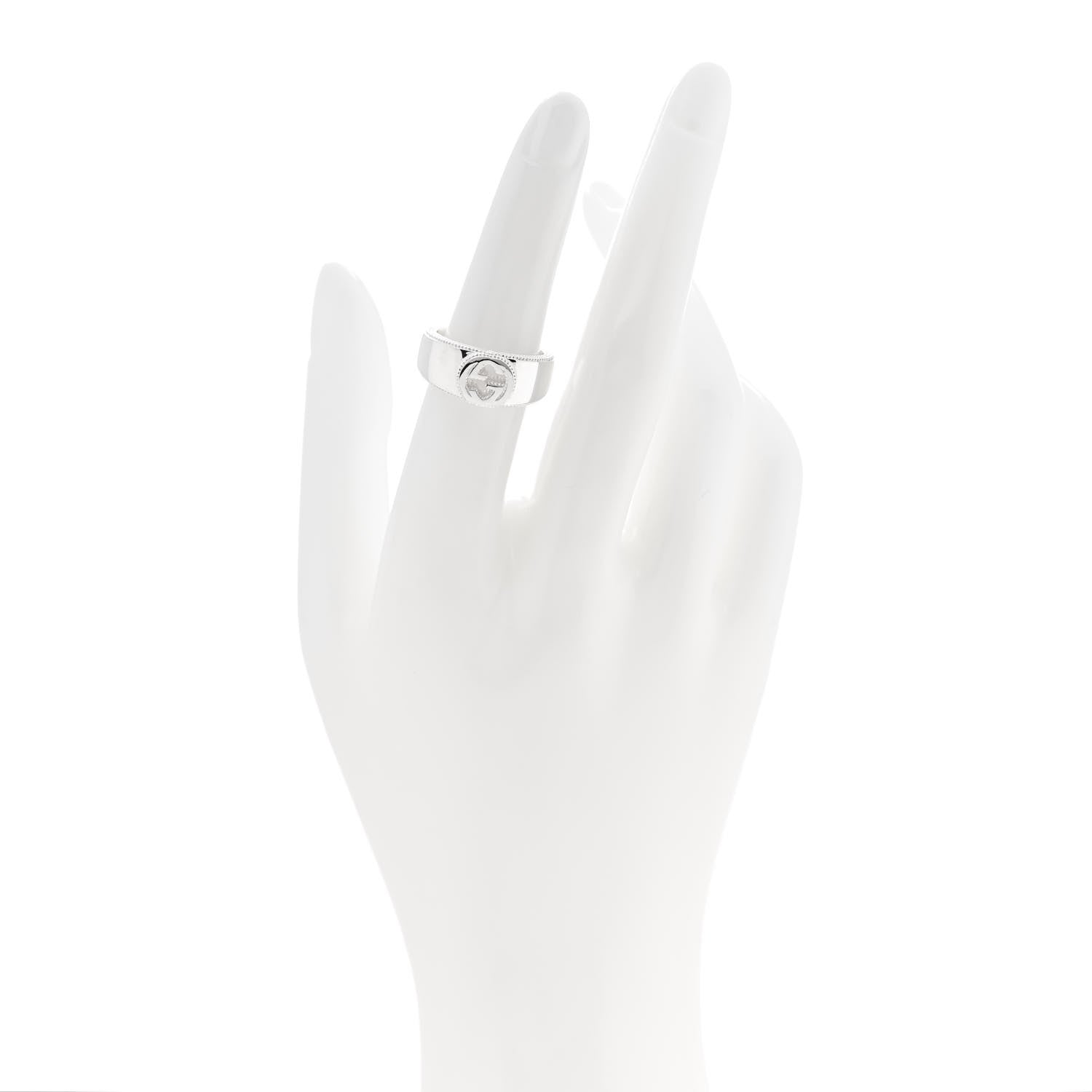Gucci Sterling Silver GG Ring 52 6 2 of 6