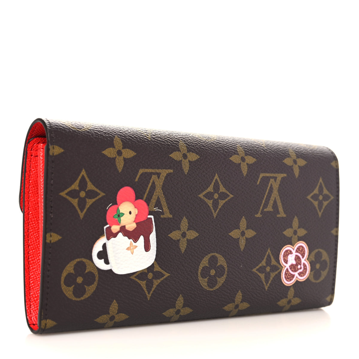 Monogram Candy Factory Sarah Wallet Candy Red