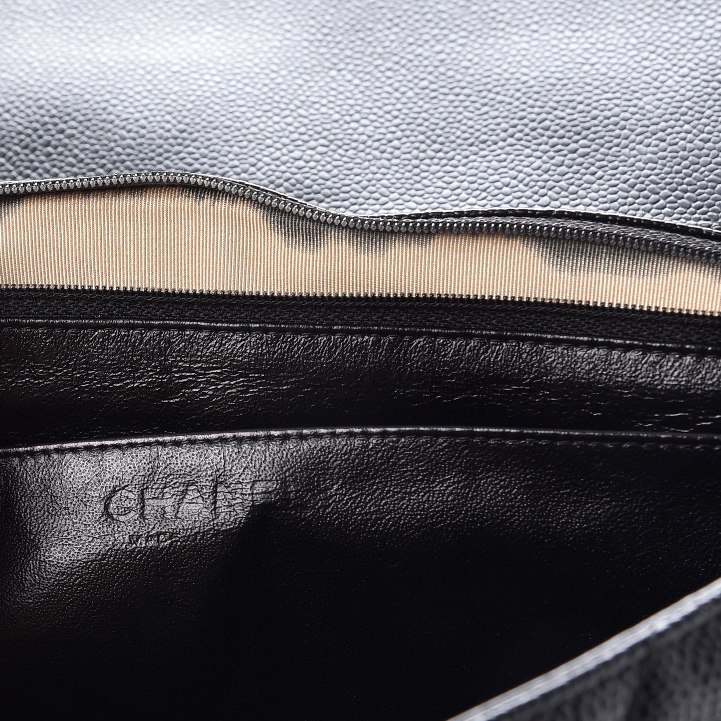Caviar Quilted Jumbo Single Flap Black