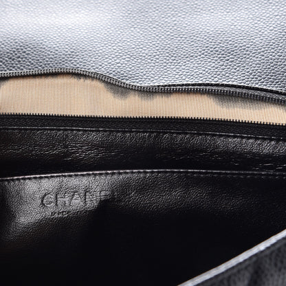 Chanel Caviar Quilted Jumbo Single Flap Black 7 of 13