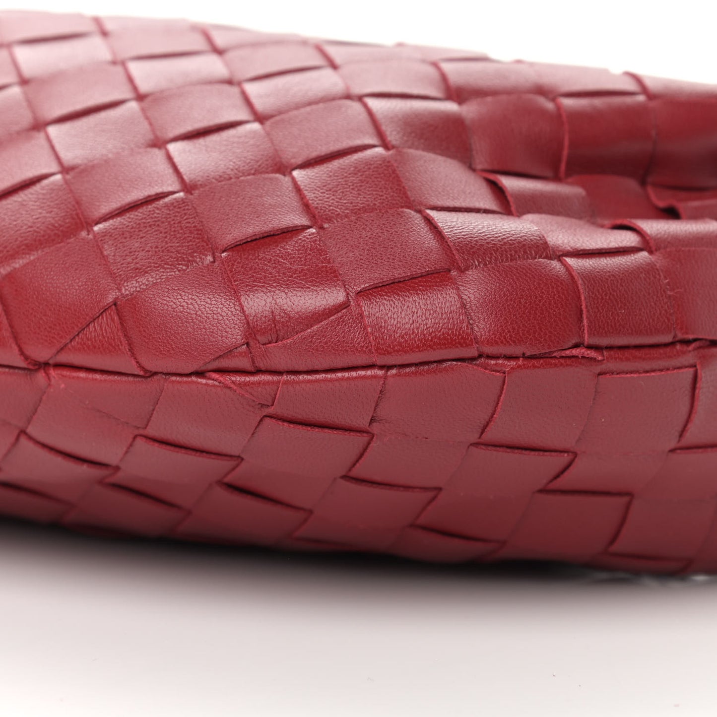 Nappa Intrecciato Mini Jodie Dark Red