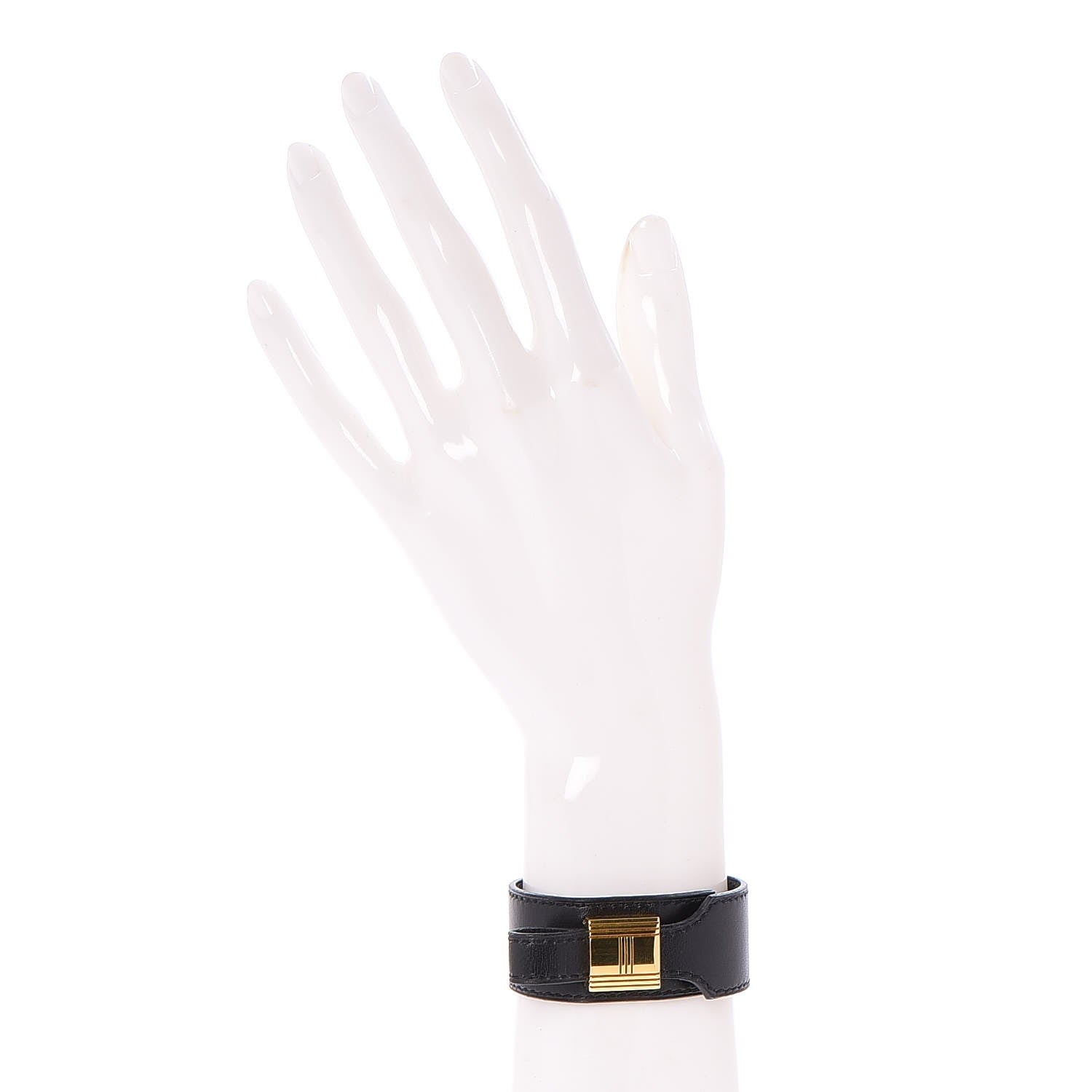 Hermes Box Kelly Cadena Bracelet M Black 2 of 7