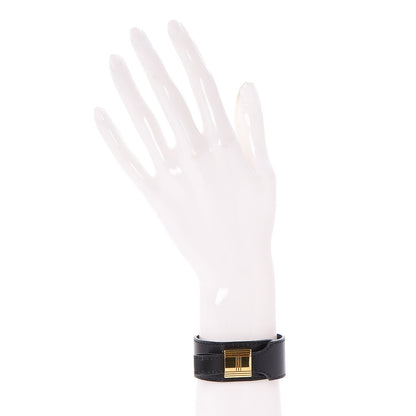 Hermes Box Kelly Cadena Bracelet M Black 2 of 7