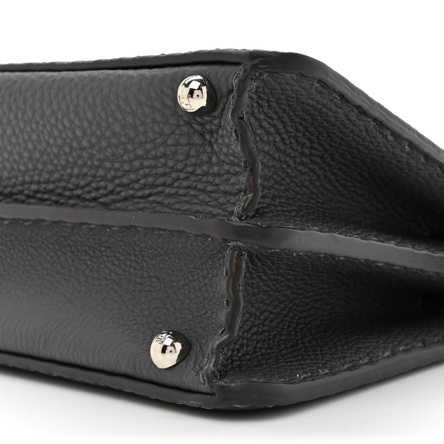 Cuoio Romano Selleria Chamois Small Peekaboo I SEE U Satchel Asfalto Camelia