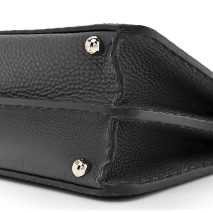 Fendi Cuoio Romano Selleria Chamois Small Peekaboo I SEE U Satchel Asfalto Camelia 9 of 12
