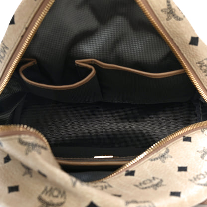 MCM Visetos Small Side Stud Stark Backpack Beige 4 of 12