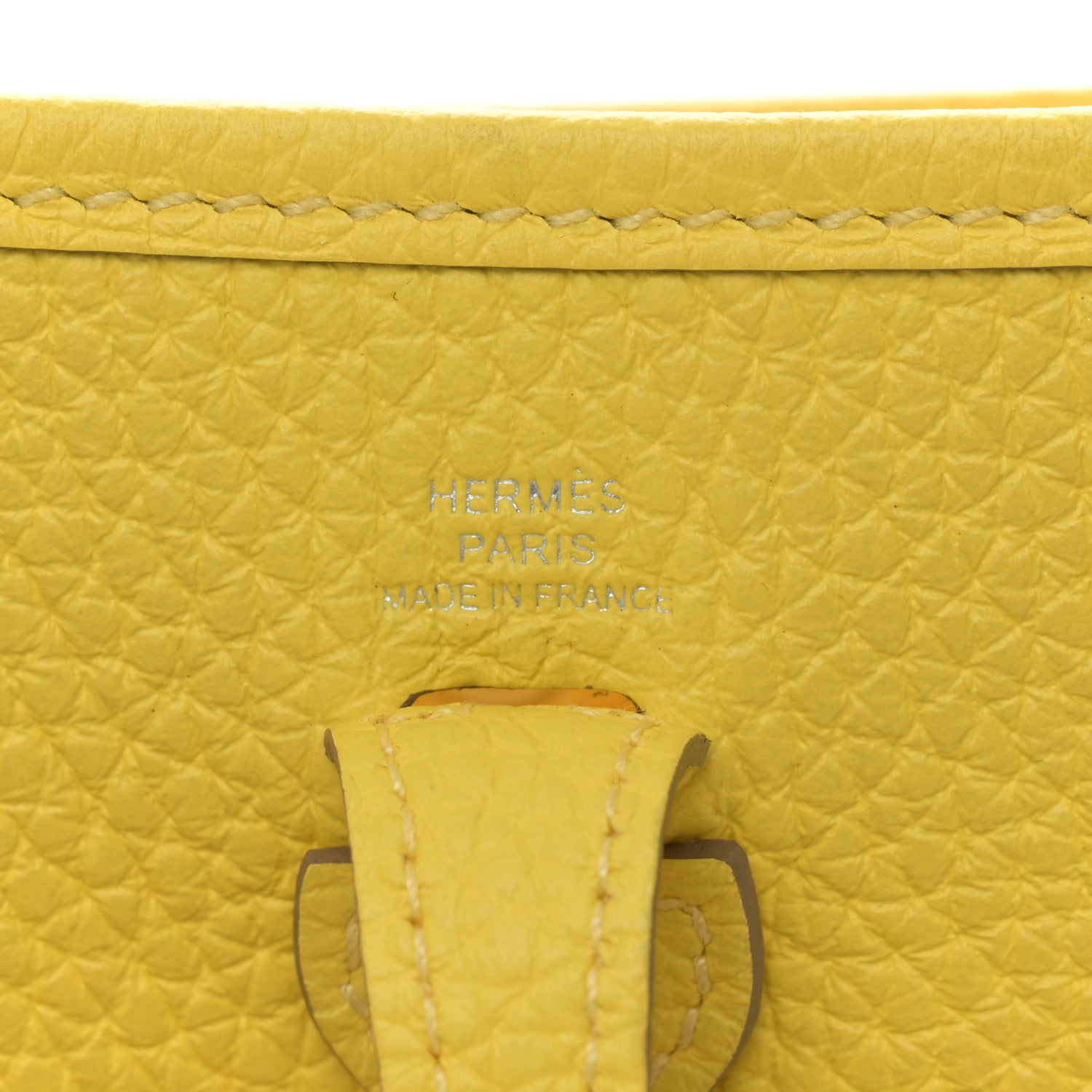 Hermes Taurillon Clemence Quadrille Evelyne TPM Lime Citron Rouge H Mauve Sylvestre Lime Citron 6 of 10