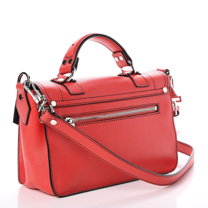 Proenza Schouler Grainy Calfskin Tiny PS1 Satchel Geranium 3 of 8