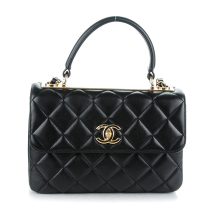 Chanel Lambskin Quilted Small Trendy CC Dual Handle Flap Bag Black 1 of 8