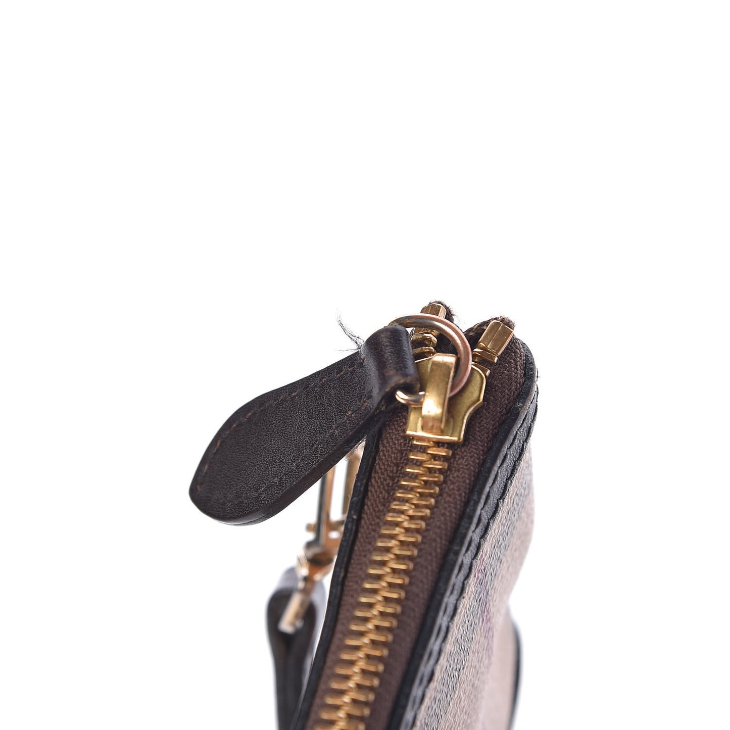 Haymarket Check Small Peyton Crossbody Clutch Bag Chocolate