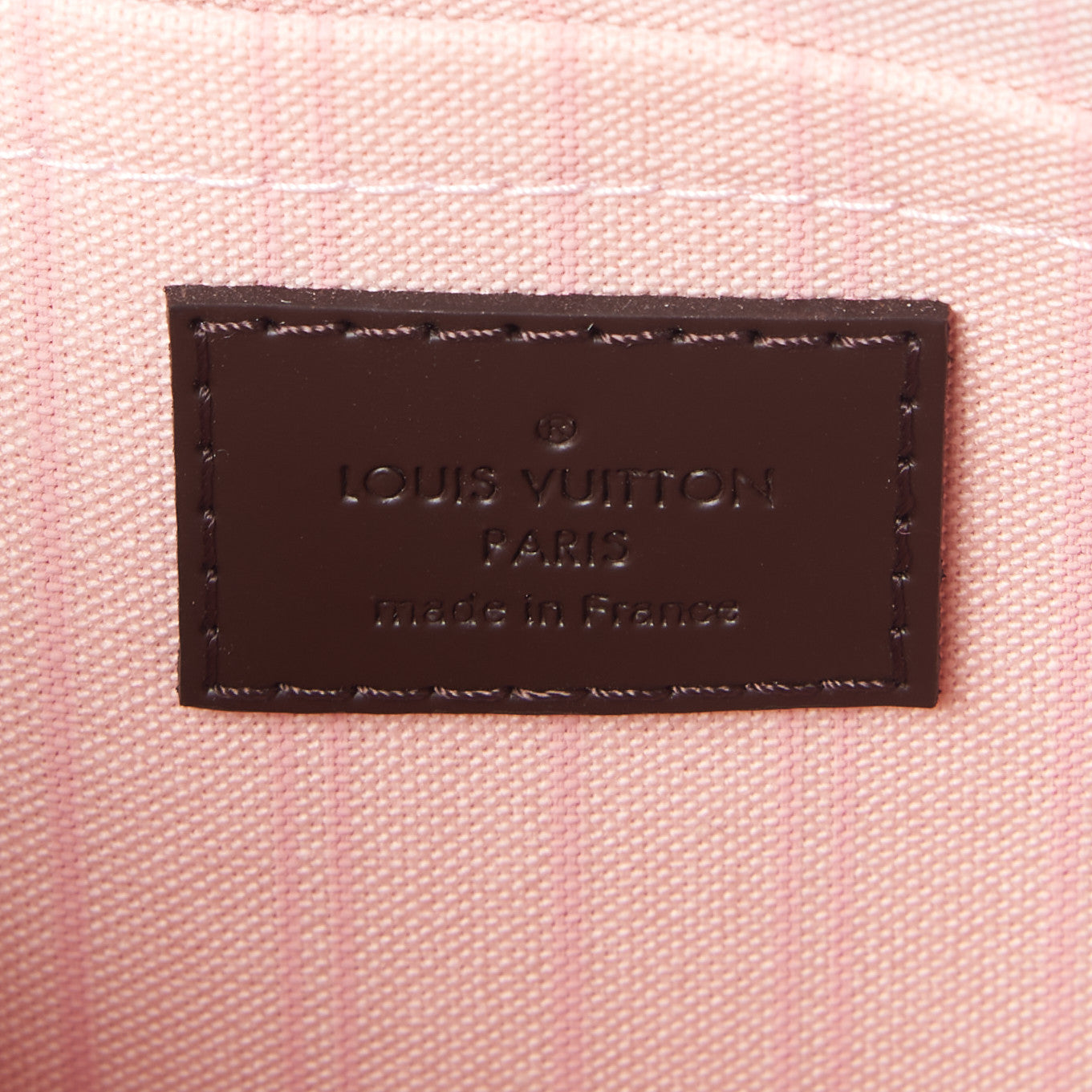 Louis Vuitton Damier Ebene Neverfull MM GM Pochette Rose Ballerine 8 of 8
