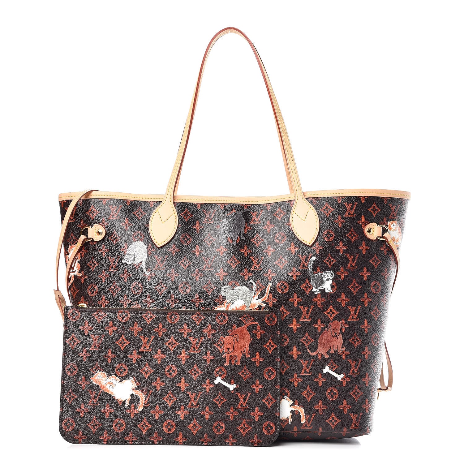 Louis Vuitton Catogram Neverfull MM Marron 1 of 11