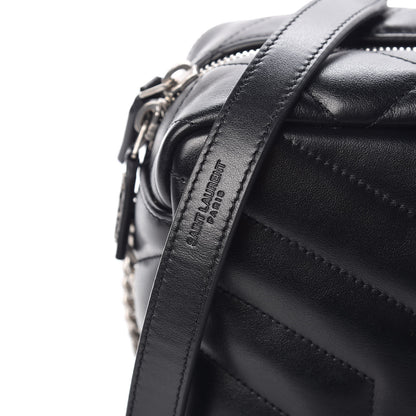 Saint Laurent Calfskin Y Quilted Monogram Small Loulou Bowling Bag Black 7 of 8