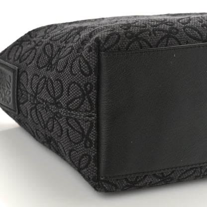 Loewe Jacquard Anagram Calfskin Small Cubi Bag Anthracite Black 7 of 8