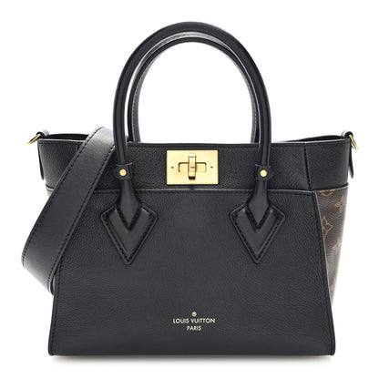 Louis Vuitton Calfskin Monogram On My Side PM Black 2 of 17