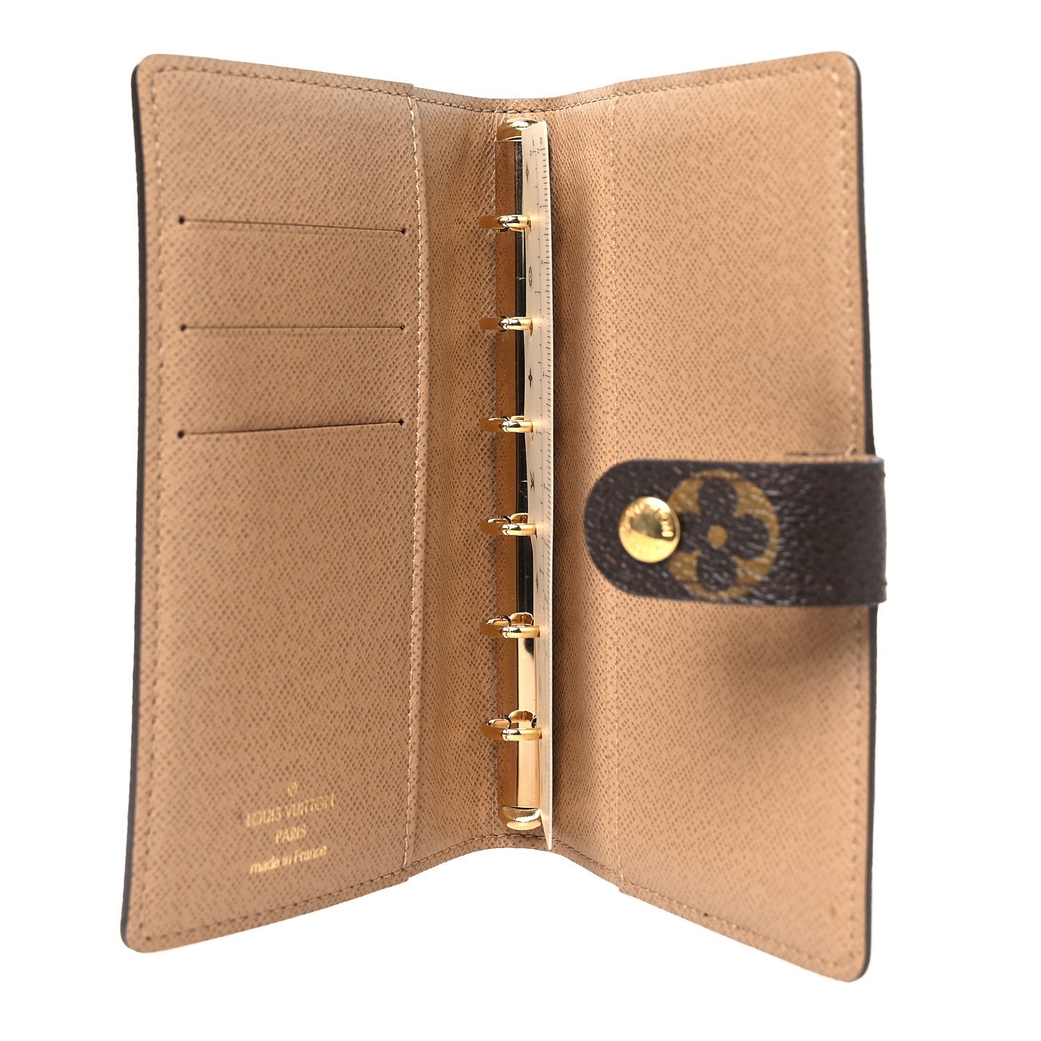 Louis Vuitton Monogram Complice Trunks and Bags Small Ring Agenda Cover Beige 5 of 6