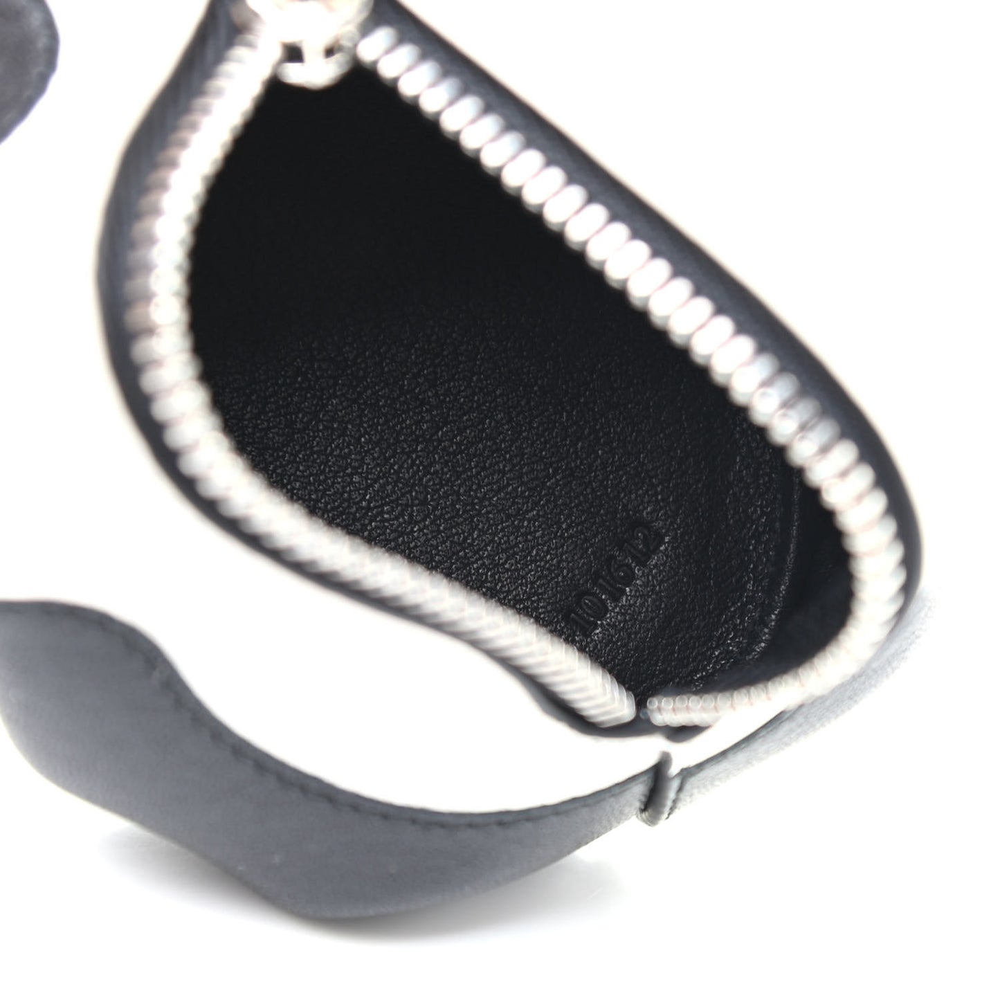Calfskin Panda Coin Purse Black White
