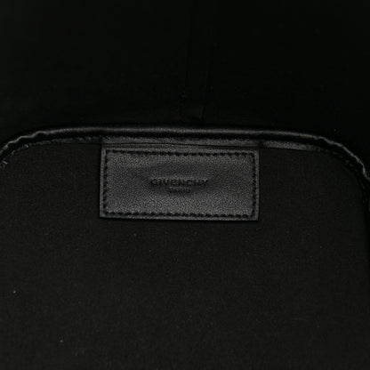 Givenchy Smooth Calfskin Logo Chain Wing Shopper Tote Black White 7 of 11