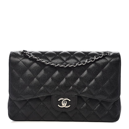 Chanel Caviar Quilted Jumbo Double Flap Black 1 of 11