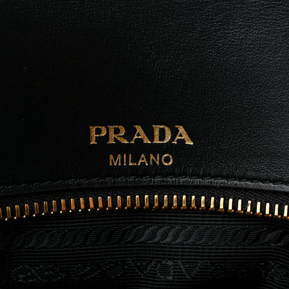Prada Saffiano Flap Shoulder Bag Black 9 of 10
