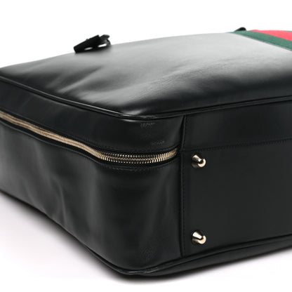 Gucci Calfskin Web Suitcase Black 6 of 7