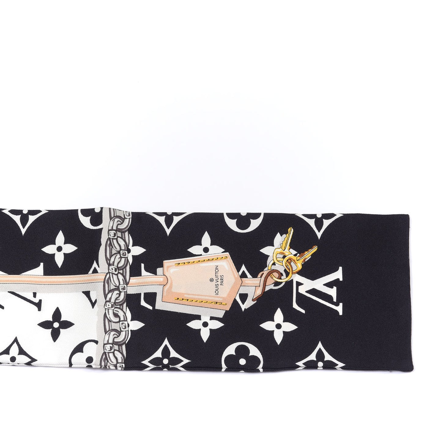 Silk Monogram Confidential Bandeau Black