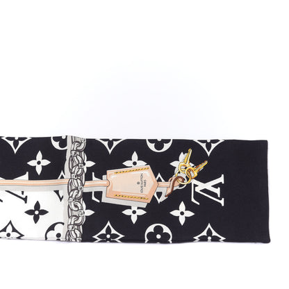 Louis Vuitton Silk Monogram Confidential Bandeau Black 3 of 3