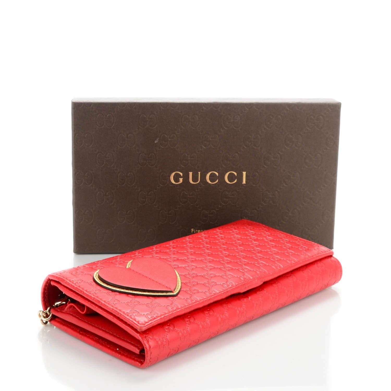 Gucci Microguccissima Chain Wallet Red 4 of 7