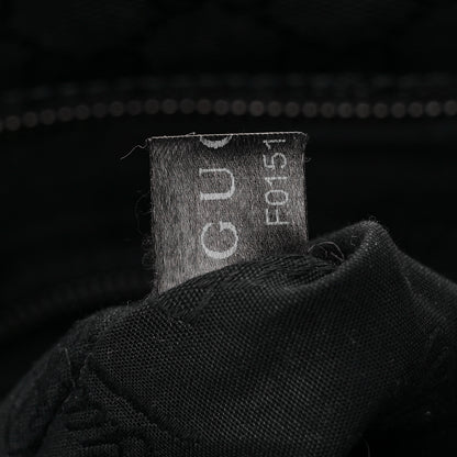 Gucci Nylon Monogram Medium Flat Messenger Bag Black 9 of 13