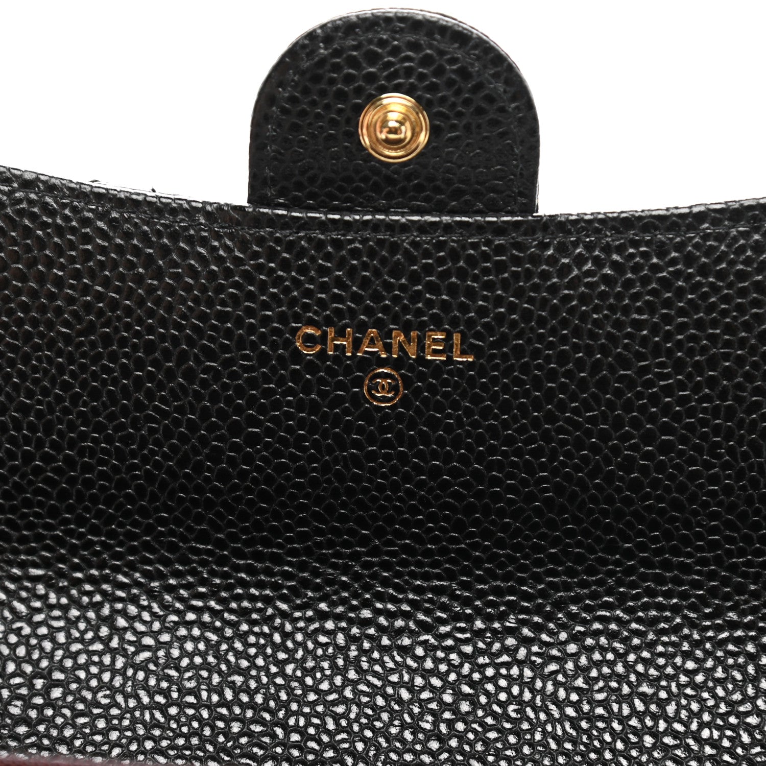 Chanel Caviar Quilted Large Gusset Flap Wallet Black 6 of 9