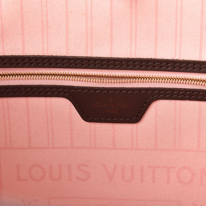 Louis Vuitton Damier Ebene Neo Neverfull MM Rose Ballerine 6 of 13
