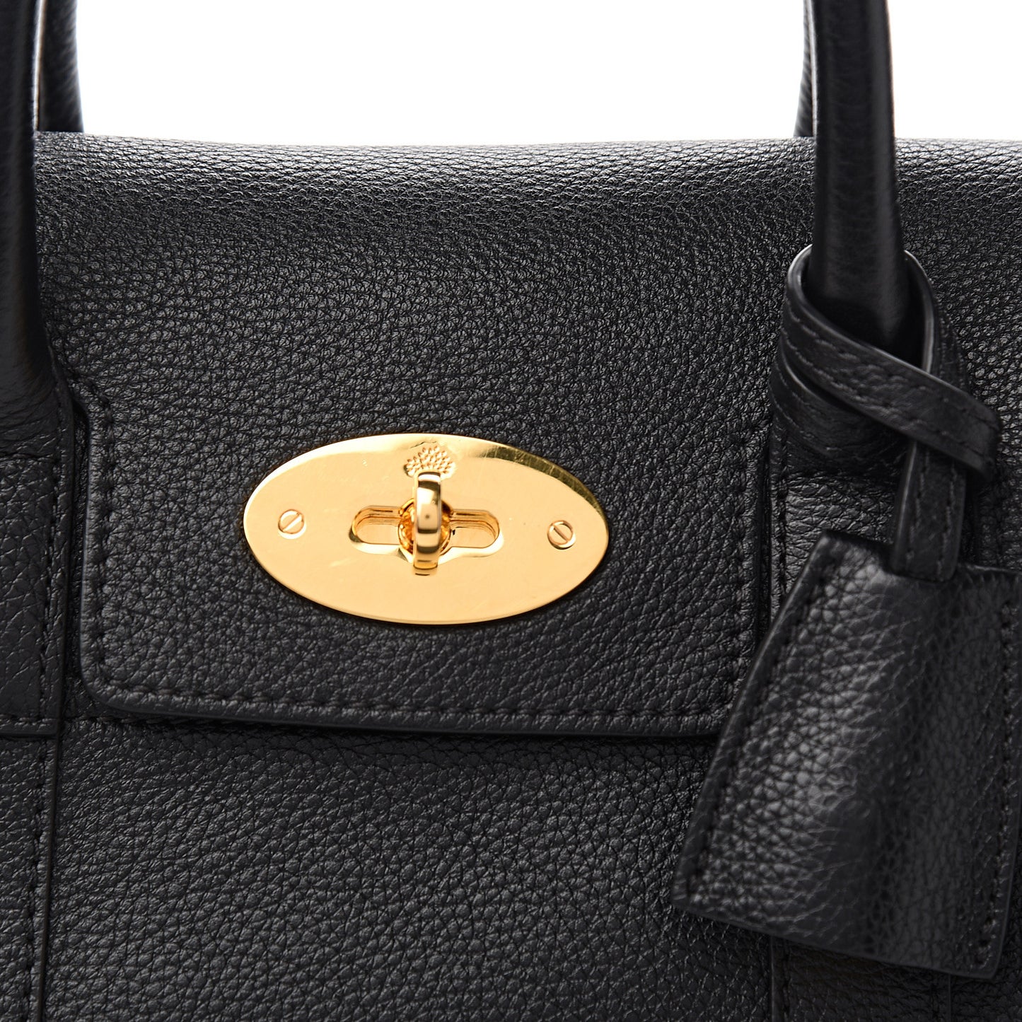 Natural Vegetable Tanned Small Bayswater Black
