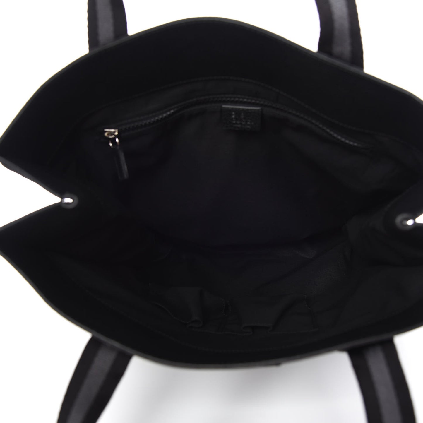Nylon Monogram Vertical Tote Black