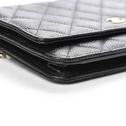 Chanel Caviar Quilted Wallet On Chain WOC Black 9 of 13
