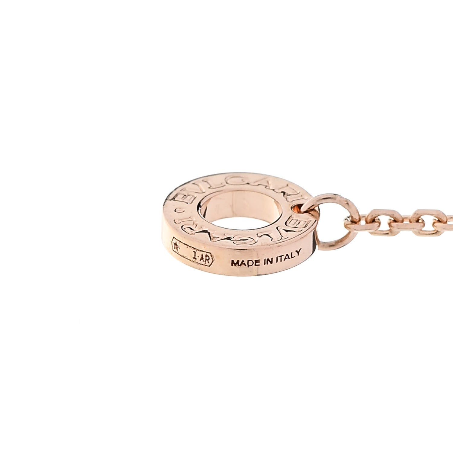 Bulgari 18K Rose Gold Diamond Pink Sapphire Divas' Dream Pendant Necklace 7 of 7