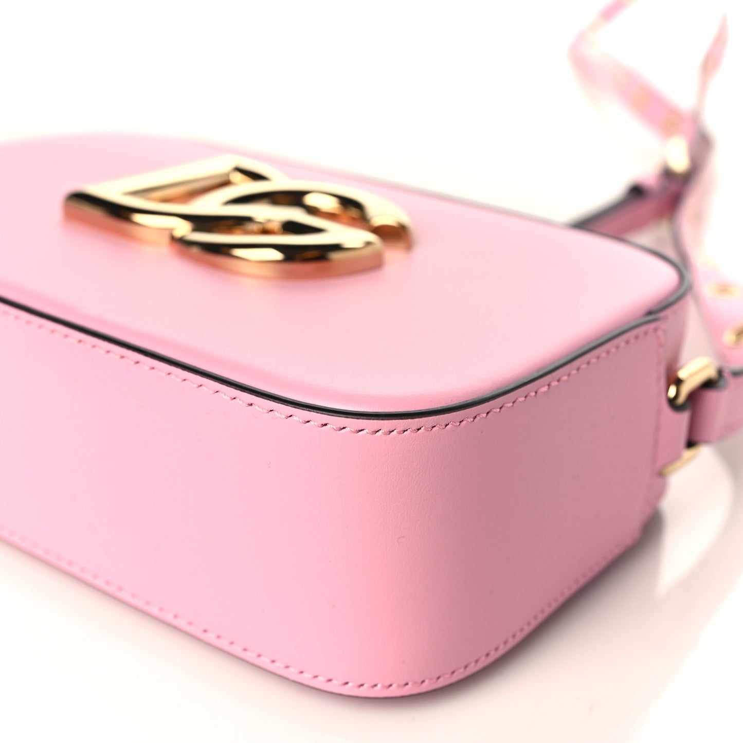 Calfskin 3.5 Camera Crossbody Bag Pink