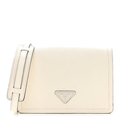 Prada Glace Calf Shoulder Bag White 1 of 12