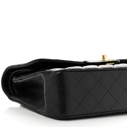 Chanel Caviar Quilted Medium Double Flap Black 9 of 11
