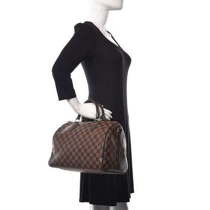 Louis Vuitton Damier Ebene Speedy Bandouliere 30 2 of 16