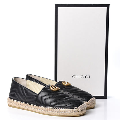 Gucci Nappa Matelasse Mens GG Marmont Espadrilles 10 Black 13 of 13