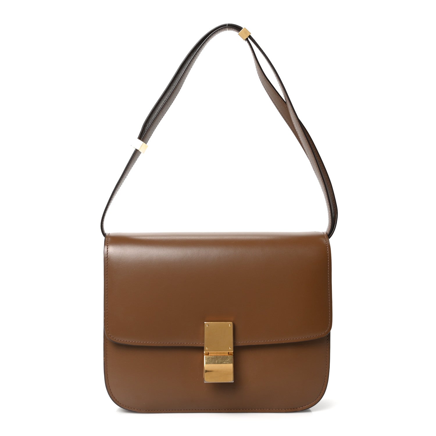 Celine Smooth Calfskin Medium Classic Box Flap Bag Light Camel 1 of 10