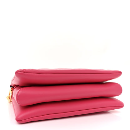 Louis Vuitton Lambskin Embossed Monogram Coussin PM Rose Bougainvillier Pink 4 of 11