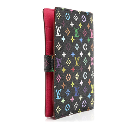 Louis Vuitton Monogram Multicolor Small Ring Agenda Cover Black Grenade 3 of 14